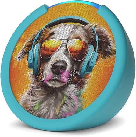 Amazon Echo Pop Kids Dog Design Smart Speaker