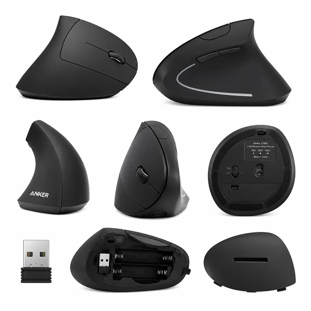 Anker A7852 2.4G Wireless Vertical Ergonomic Mouse