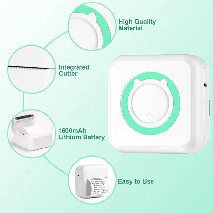 Mini Wireless Pocket Thermal Printer