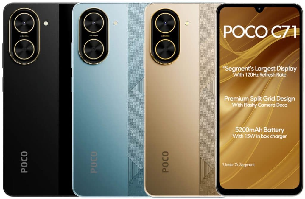 Poco C71 3gb Ram 64gb Rom 6.88 inch 5200mAh Android 15