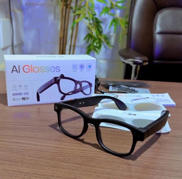 Amb-G2AI Smart Glasses 8MP Camera + 3 Lens Set