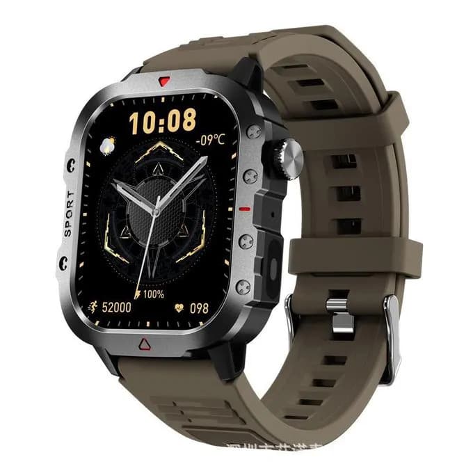 2026 H11 New Amoled Outdoor Mil Grade Smart Watch Men Led Lighting Bluetooth Call Ip67 Wat
