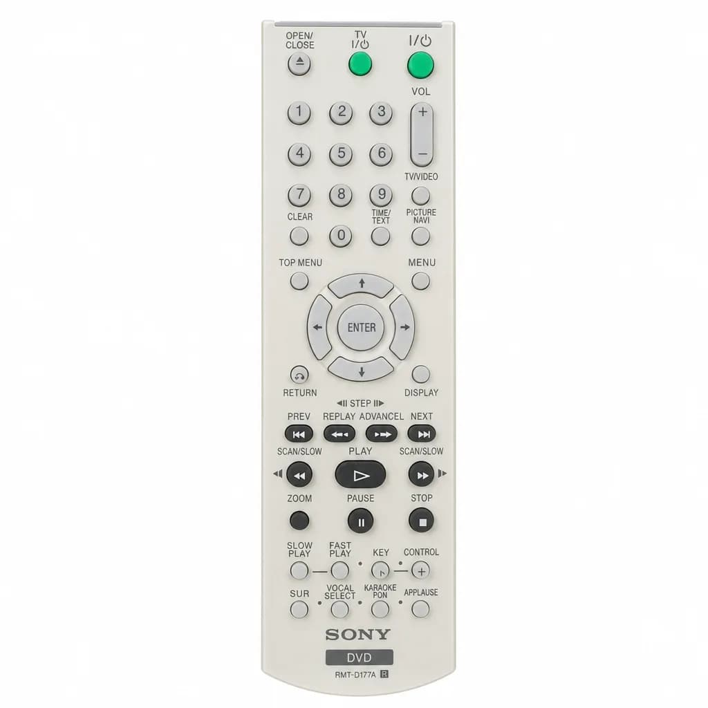 Sony RMT D177A DVD Remote Control