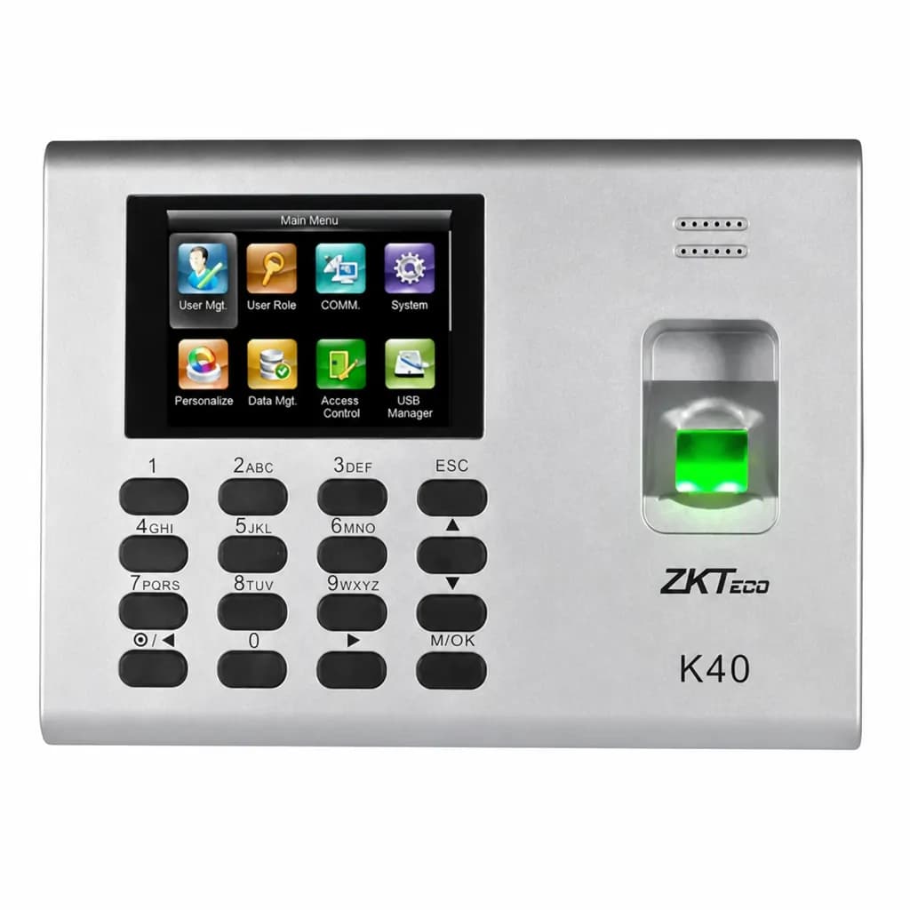 ZKTeco K40 Biometric Time Attendance & Access Control System with Battery