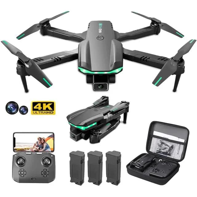 Tramigo Professional K911 MAX GPS 4K Dual Camera Foldable Drone With Extra Battery