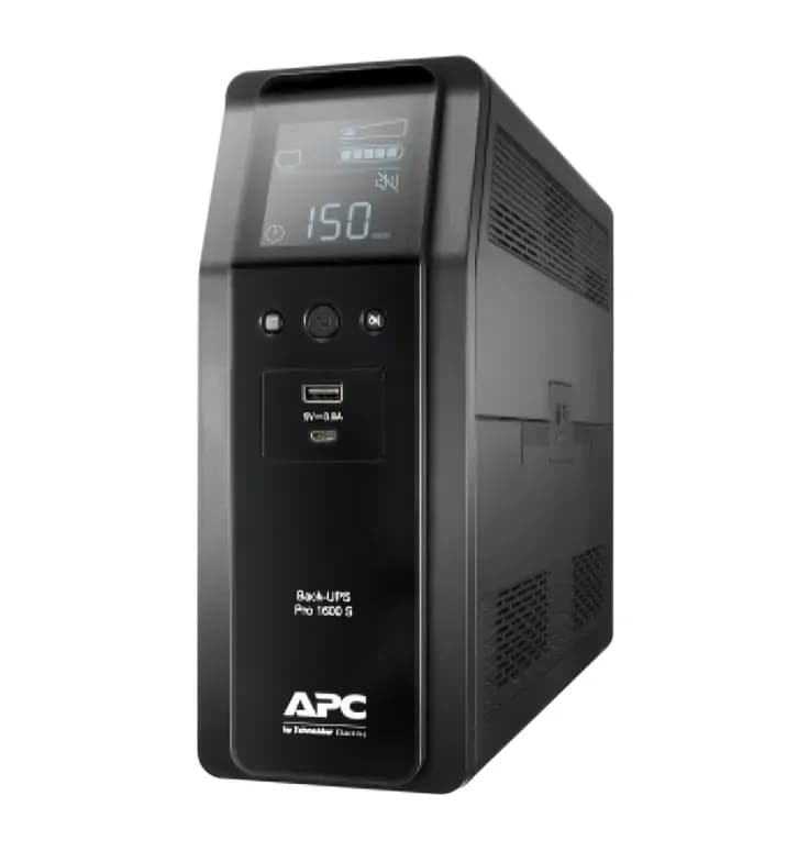 APC Back-UPS Pro BR 1600VA 8 Outlets AVR LCD Interface