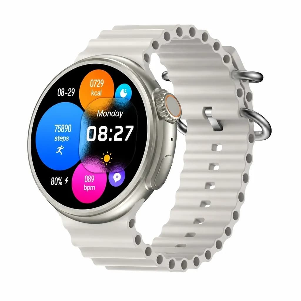 Series 8 Ultra Round Smartwatch 2.0 Inch Bt Call Waterproof Grey