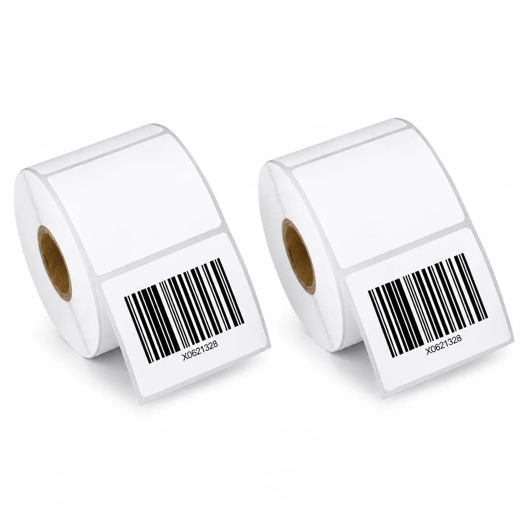 40x30mm Thermal Barcode Label Paper – 2000 Labels, 2 Rolls
