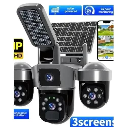 Ptz Solar Cctv Camera Wireless Outdoor Security Surveillance Camera With Led Light