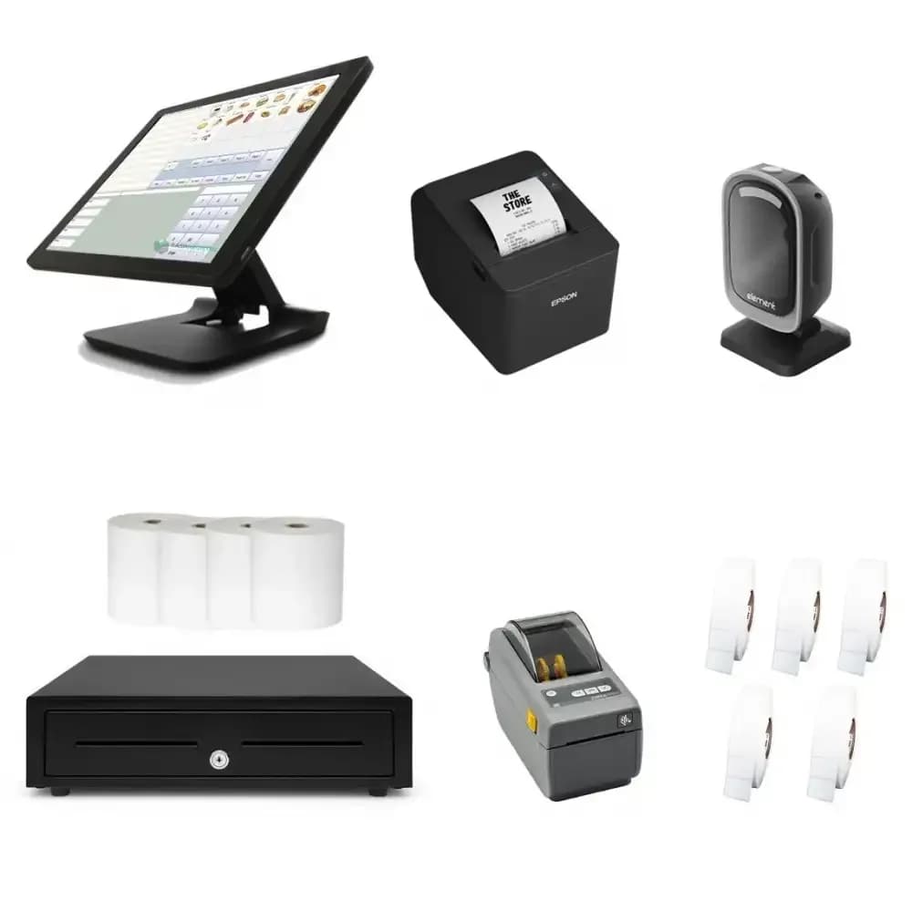 Smart Receipt Printer Barcode Scanner Thermal Paper Pos Kit