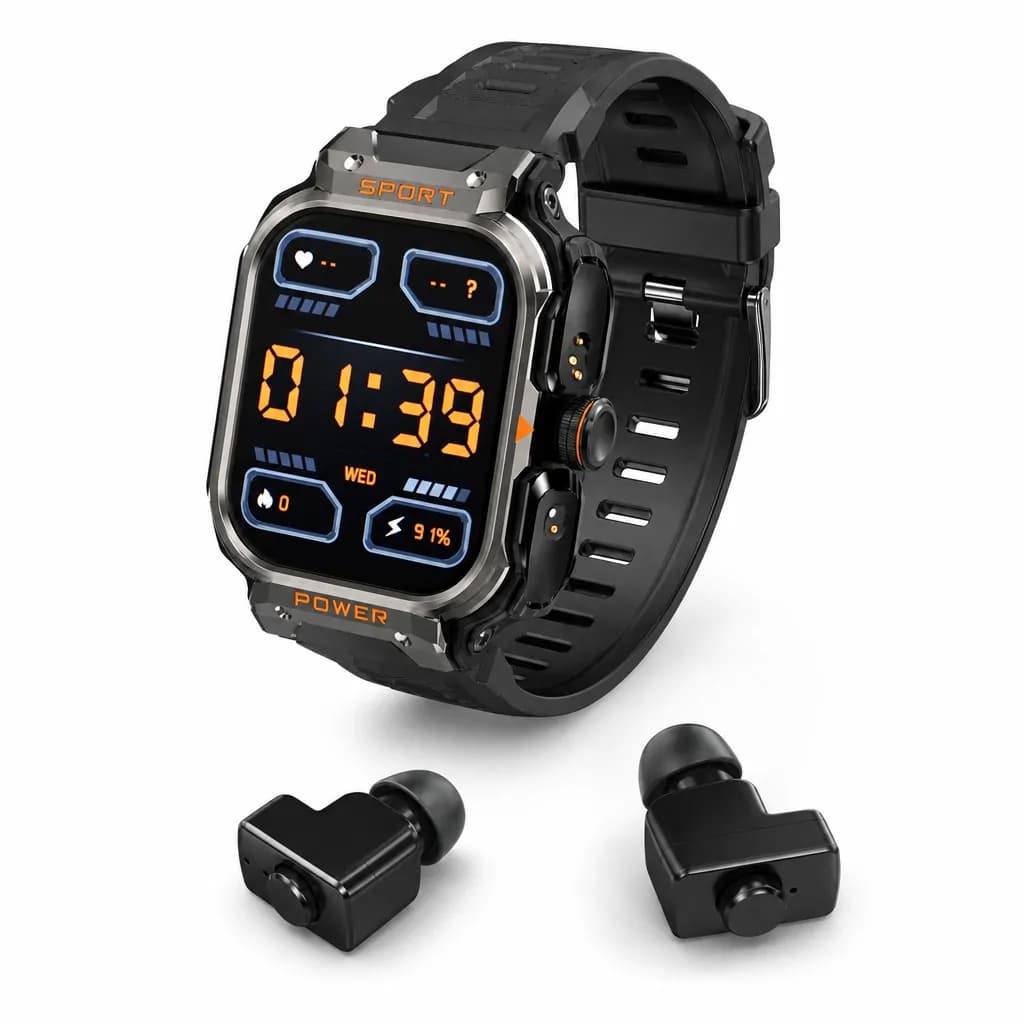 Gt 55 Smart Watch 2 In 1 Tws Earbuds