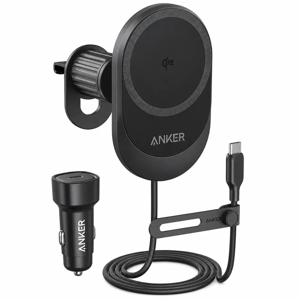 Anker Prime Magsafe Car Mount Charger, Qi2 25w Car Charger