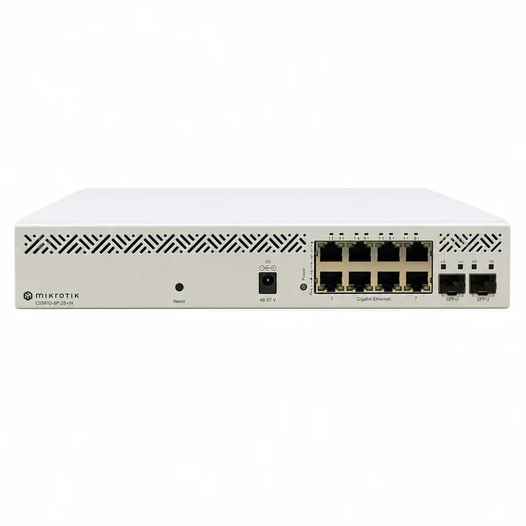MikroTik CSS610-8P-2S+IN 8-Port Gigabit PoE Switch 10G SFP+