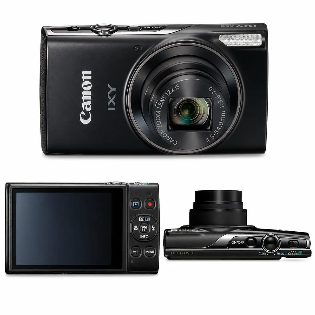 Canon PowerShot IXY 650 ELPH 360 HS Black Digital Camera