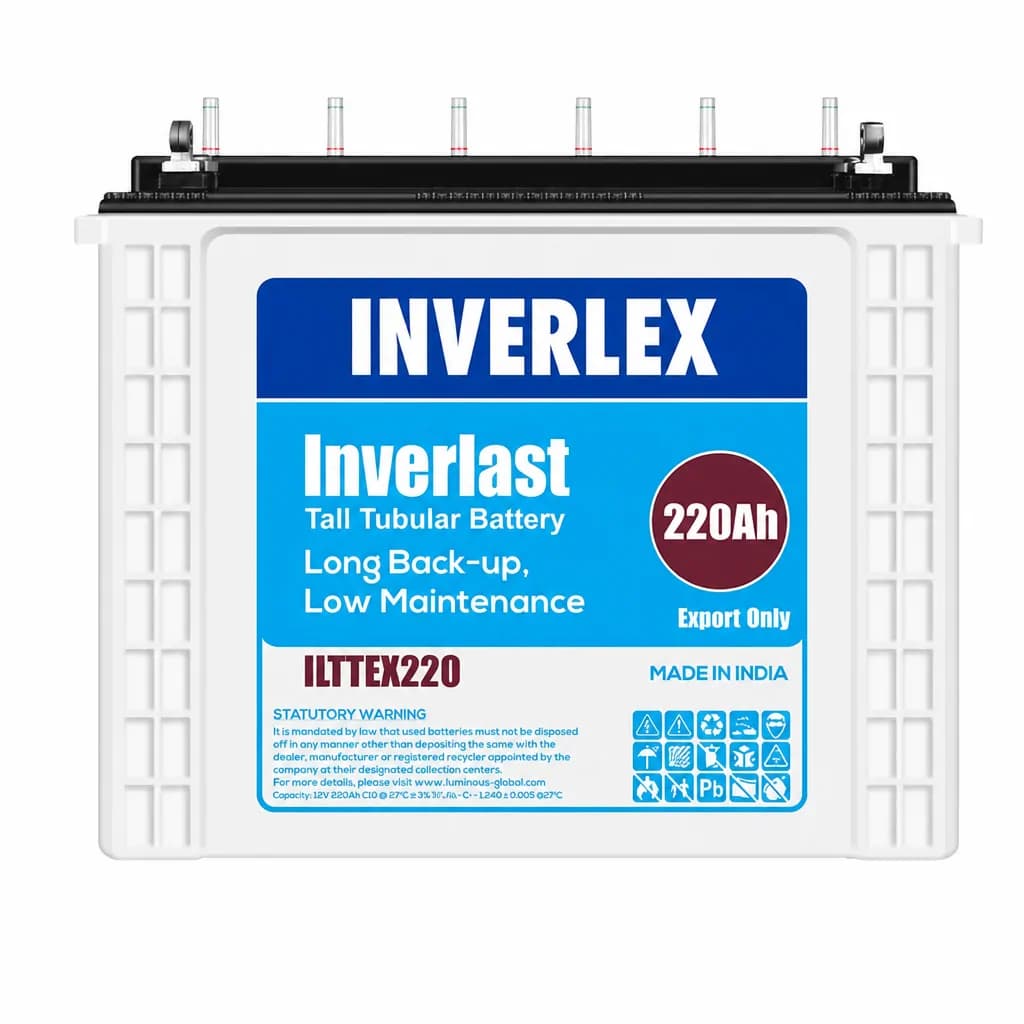 Inverlex 220Ah Tubular Inverter Battery