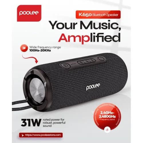 POOLEE K650 31W TWS Portable Bluetooth Speaker