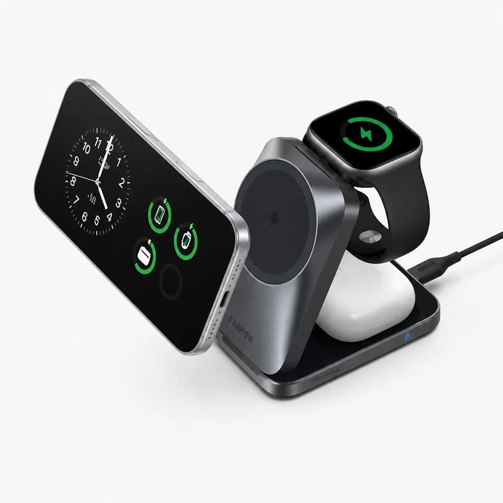 Anker Prime Foldable Magsafe Charger, 25w Qi2.2 3-in-1