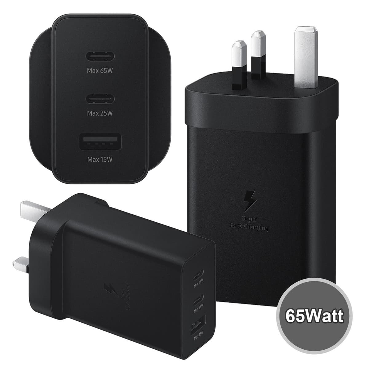 Samsung 65W PD Power Adapter Trio