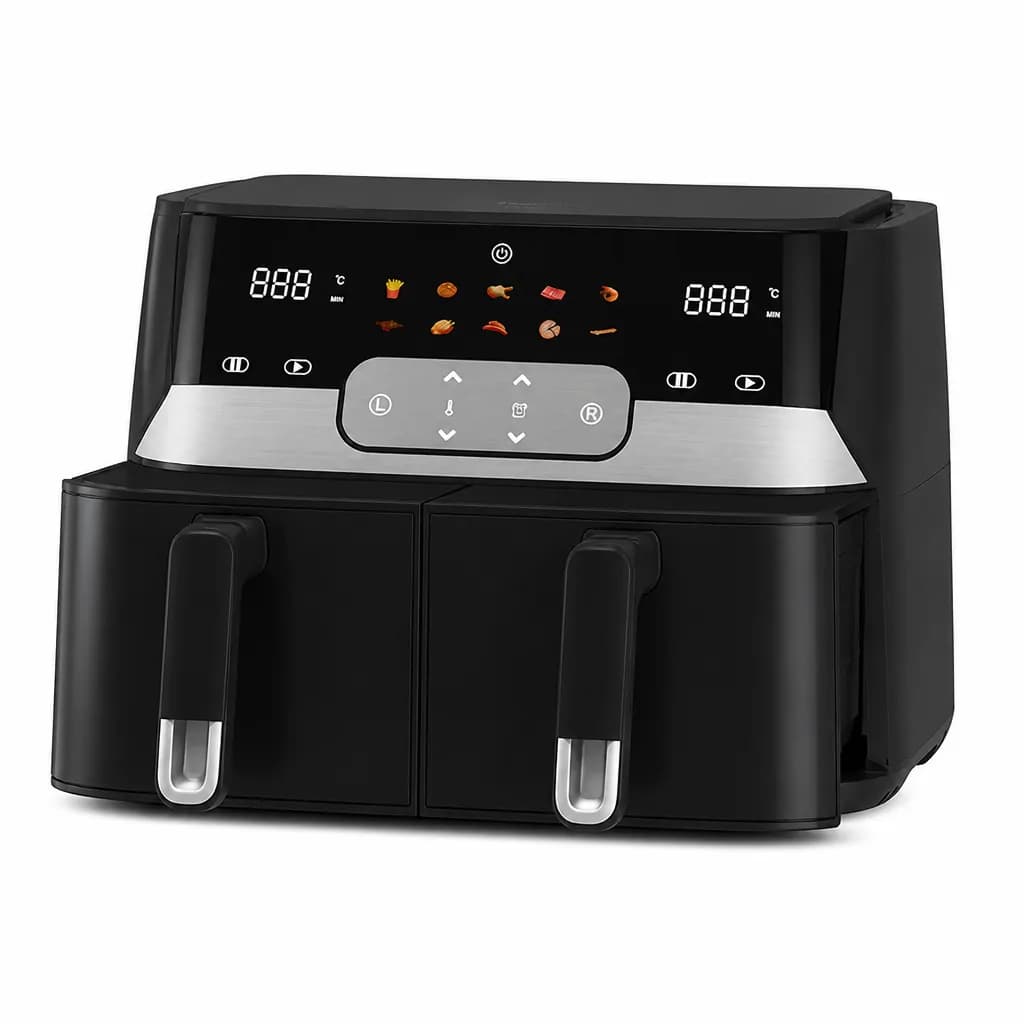 Binatone Twin Drawer Rapid Air Fryer Baf 9000 9L