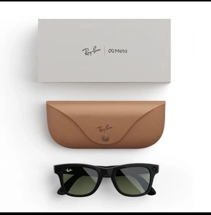 Ray Ban Meta Glasses - Wayfarer - Black With Green Lens