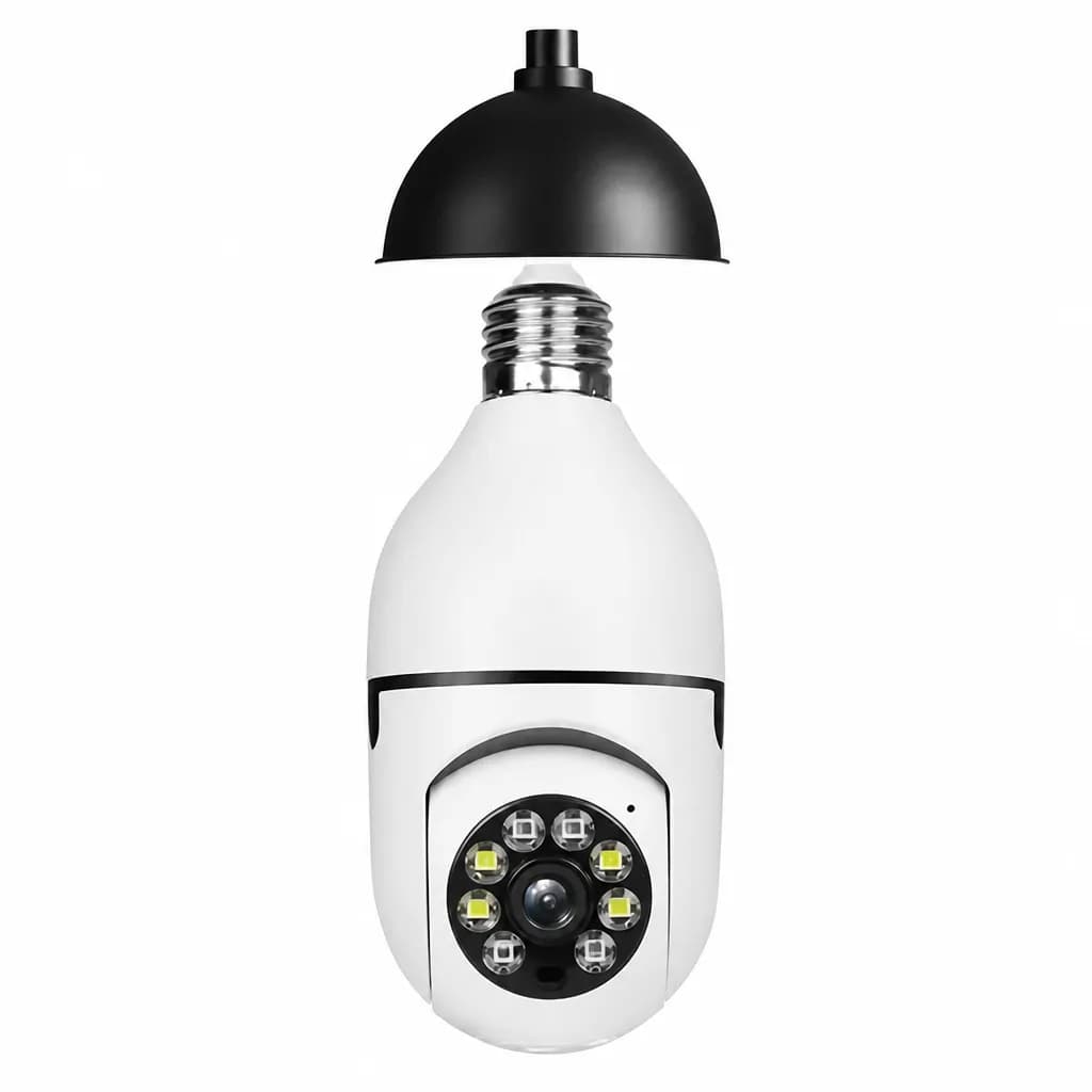 360 Degree Rotation Smart Auto Tracking Ptz Bulb Wifi Camera