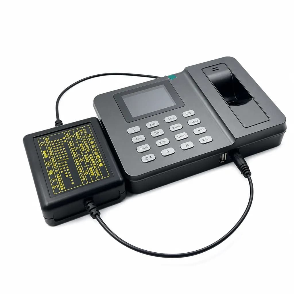 ZKTeco Time Attendance Biometric Machine with Backup Mini UPS 8800mAh Powerbank