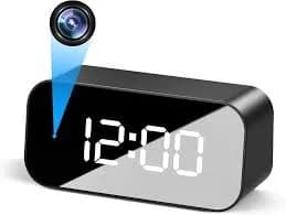 Mini Camera Clock WiFi Camera Alarm 4K FHD