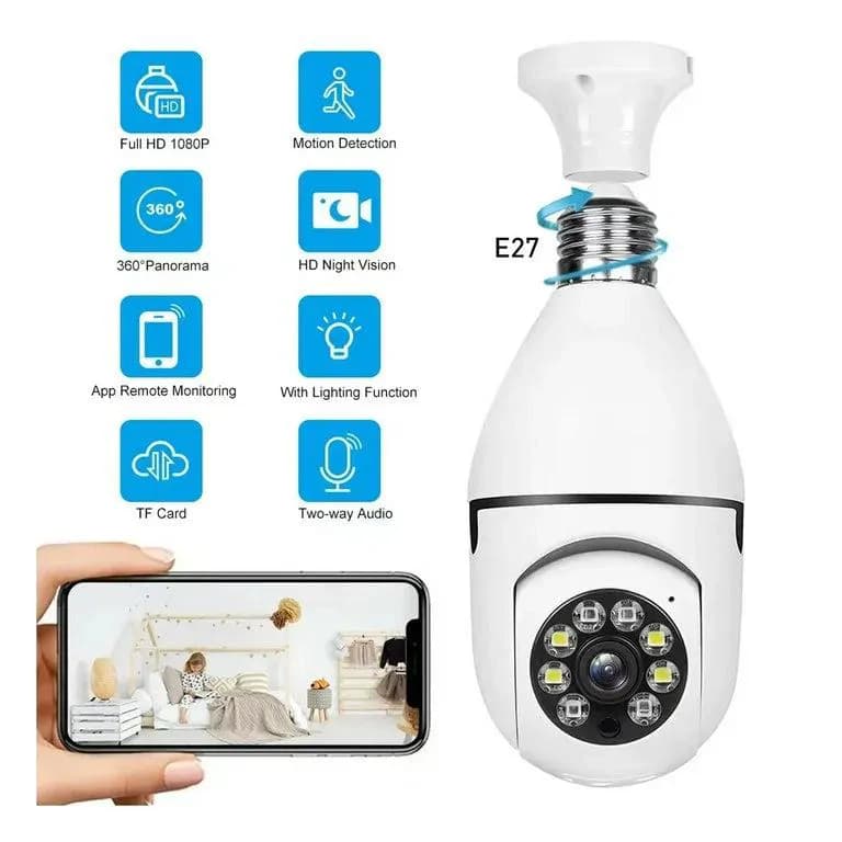 Wifi Panorama Camera Light Bulb