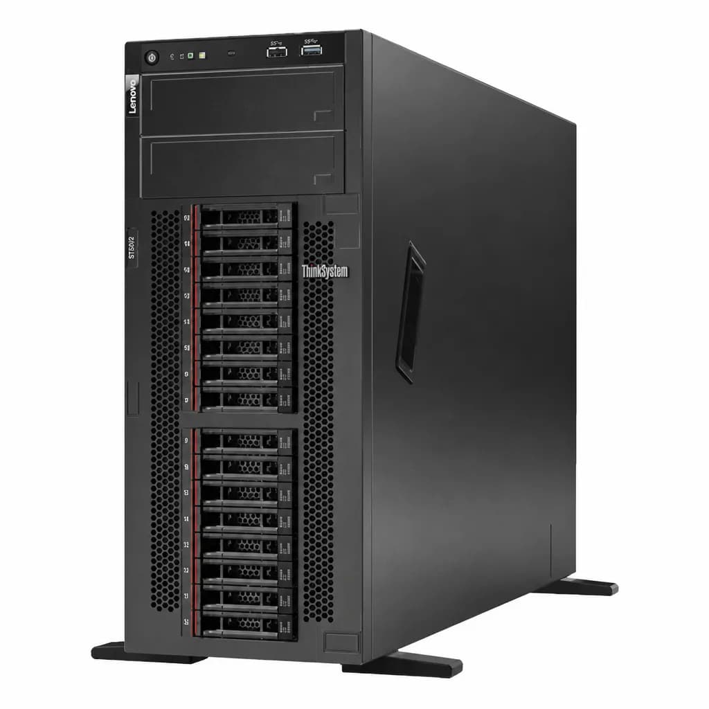 Lenovo St50 V2 Tower Server Intel Xeon E-2324g 2tb Hdd(2x1tb Sata)
