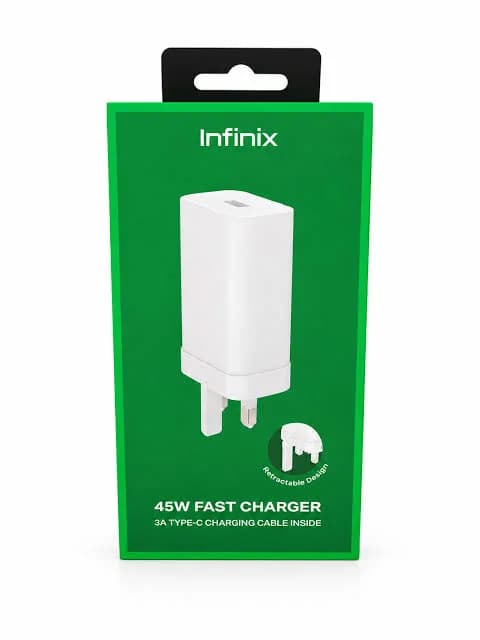 Infinix U450XKB+XDC13(45W charger+type c cable)