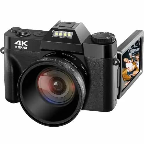 Professional 48MP Wi-fi 180 Flip - 4k Full HD Digital Video Camera