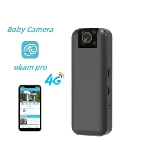 Cb77 4g Clip-on Mini Wearable Camera Hd Body Cam Night Vision