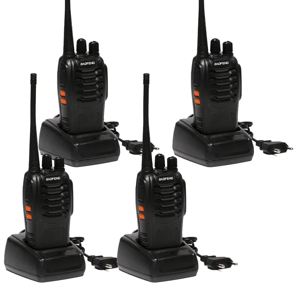 Baofeng BF-888S Walkie Talkie Two-Way Radio 4 Pieces – Black