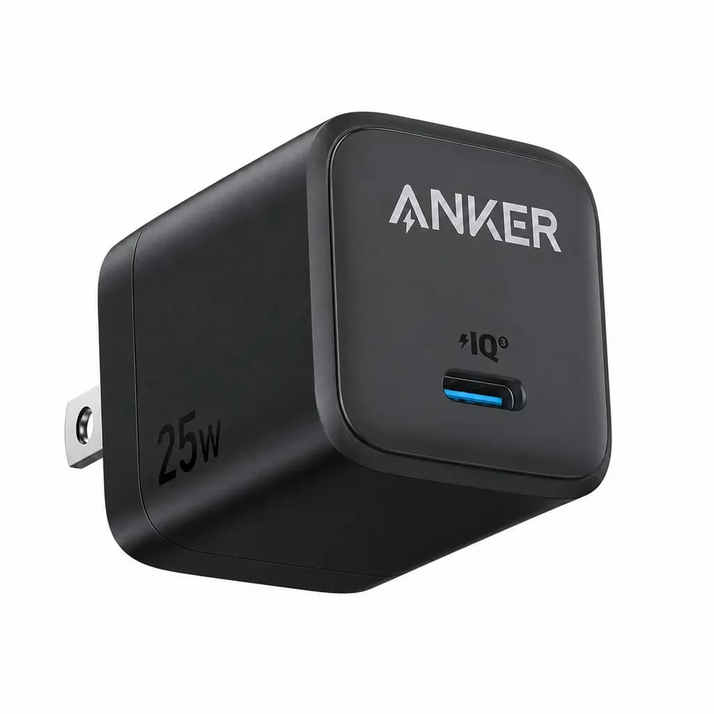 Anker - 25W - USB Type-C Charger - Black