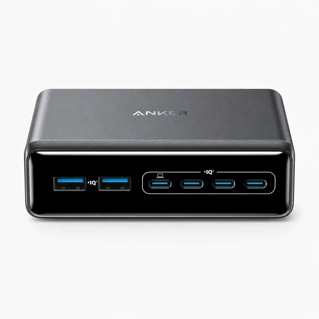 Anker Prime A2683 200W 6-Port GaN Desktop Charger