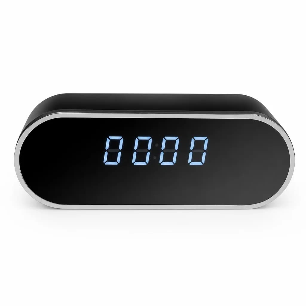 Mini Camera Clock WiFi Camera Alarm 4K FHD