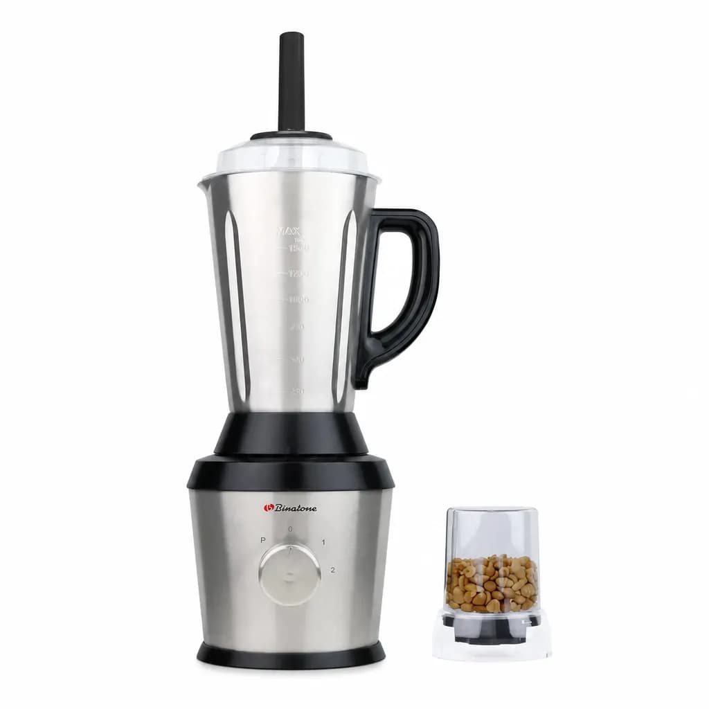 Binatone Stainless Steel Blender With Grinder Blg 605 Ss