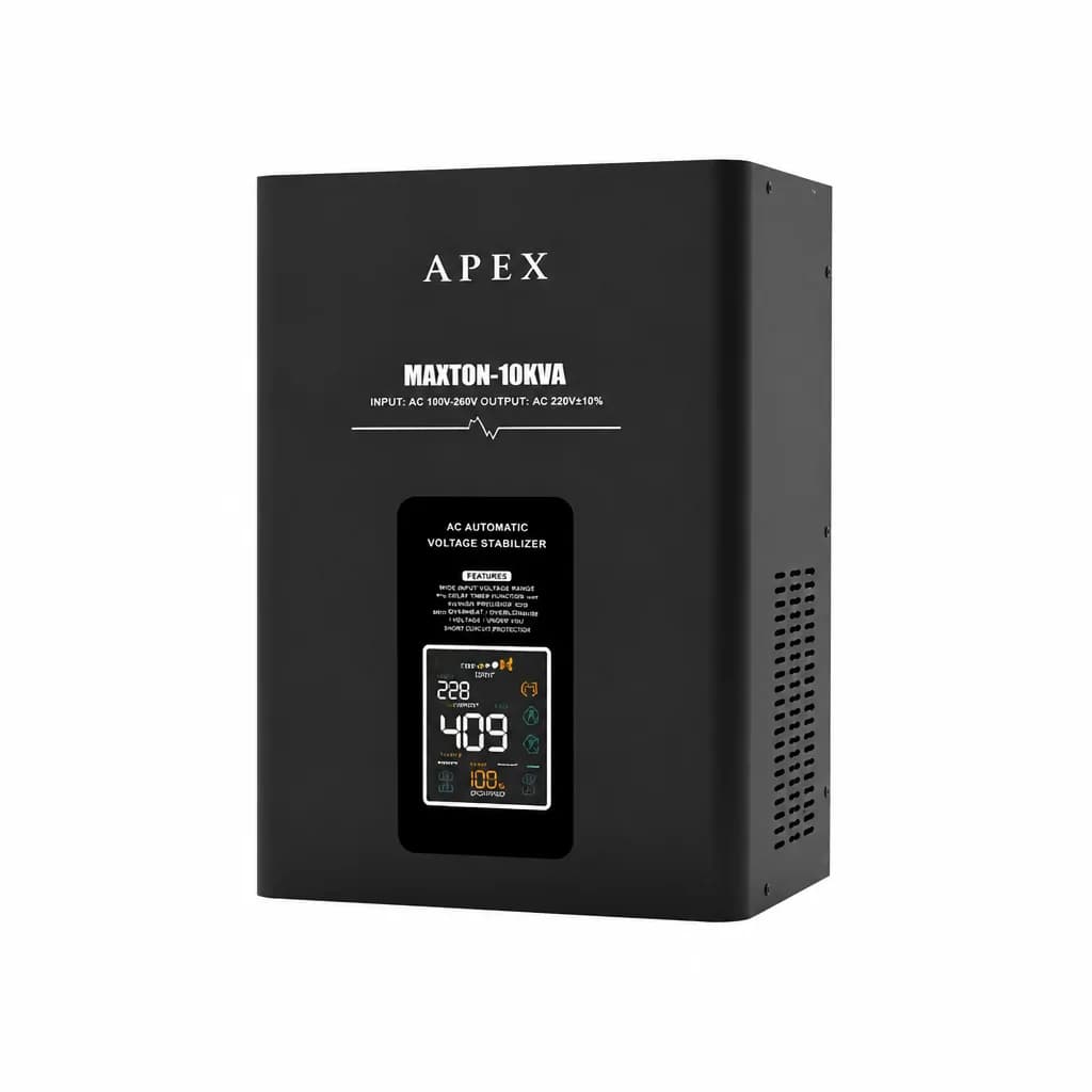 Apex 10KVA Servo Wall Mount Voltage Stabilizer (100V-260V)