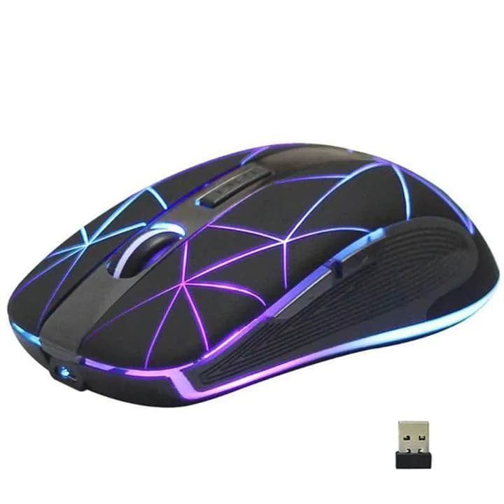 Wireless Rechargeable Gaming Mouse- Black