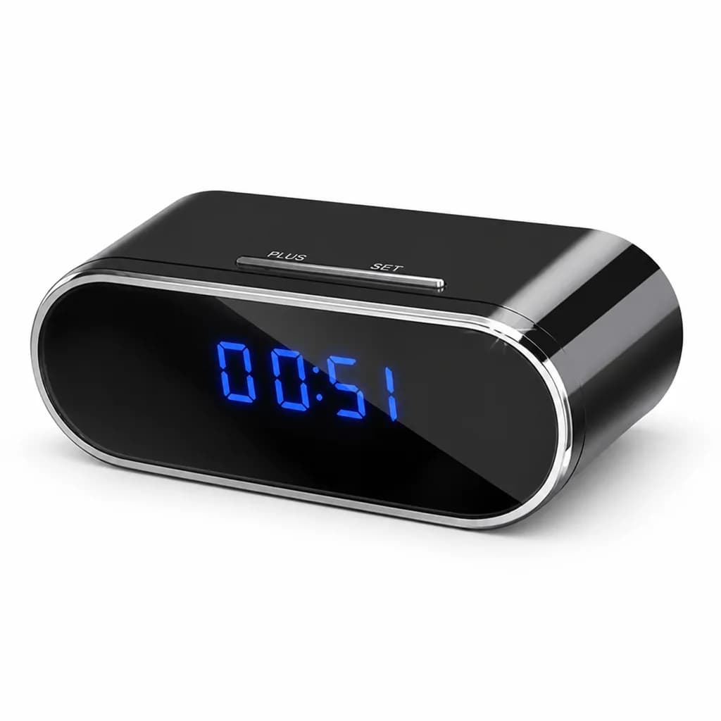 Rechargeable Digital Table Clock Wifi Spy Camera