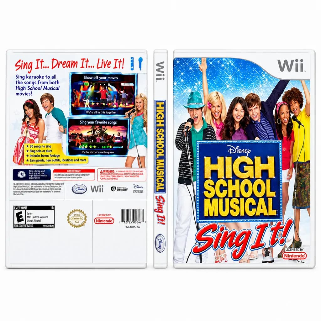 Nintendo High School Musical Sing It For Wii