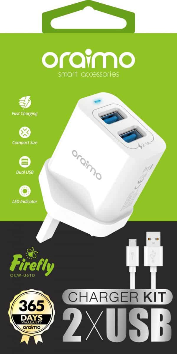Oraimo USB Wall Charger OCW-U61D