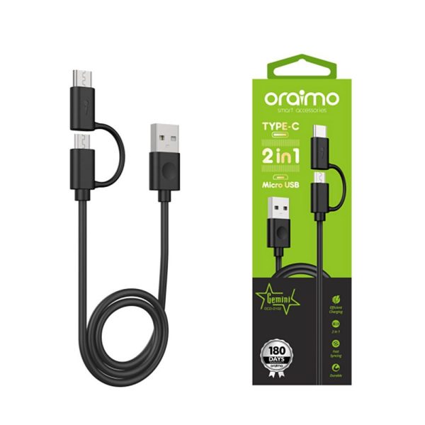 Oraimo OCD-D102 Type C & Micro USB 2A