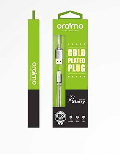 Oraimo USB Gold Plated Plug OCD-L101 Lightning Data Cable