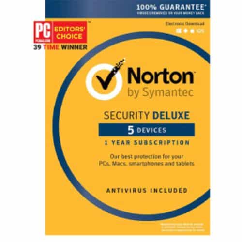 Norton Security Deluxe 5 Device Key Card