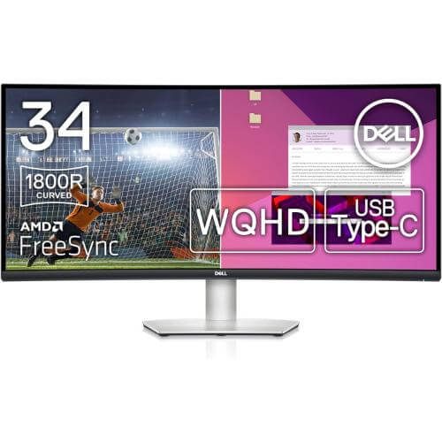 Dell S3423DWC 34-Inch Curved USB-C WQHD Monitor
