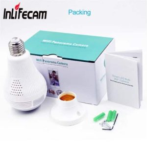 Full HD 1080P Wifi 360 Panorama IP Camera Security Lamp Panoramic E27 Bulb CCTV Home L 1 300x300 1
