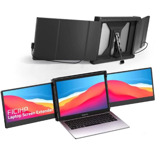 Portable 13.3inch Tri-screen Monitor