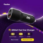Realex RC 001 Dual port UC10 Two Output 48Watts Fast Car