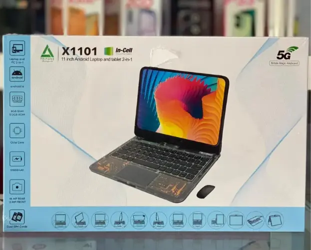 Trifone X1101 Android Laptop and tablet 2-in-1 11nches in obejor computers